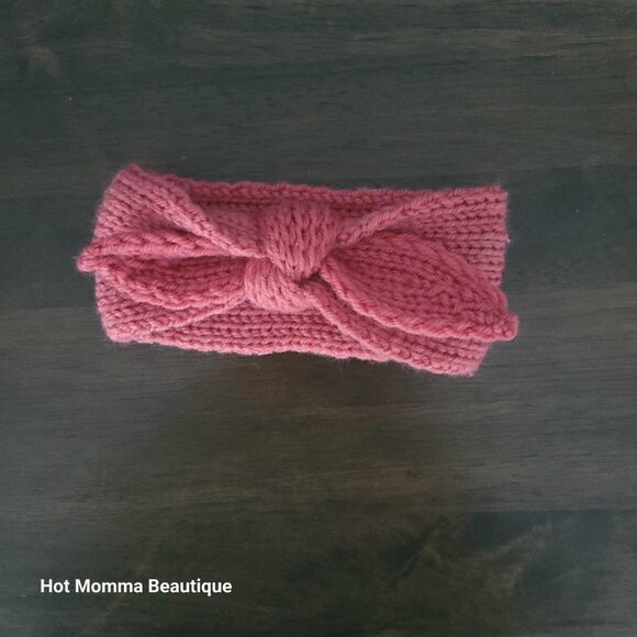 Baby Knitted Bow Earwarmer Headband Bundle in Assorted Colors - Picture 7 of 8